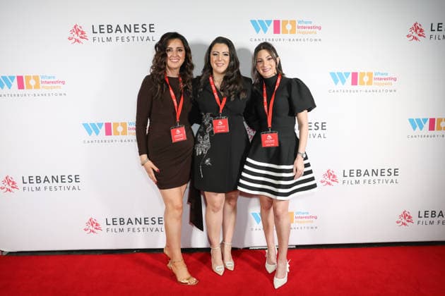 August 27, 2026: Festival Founders PRISCILLA FAYAD, JULIA LATTOUF and JESSICA ZEAIT attends the Lebanese Film Festival Australia 2026 Opening Night at the Bryan Brown Theatre on August 27, 2026 in Sydney, NSW Australia  - ZUMAa155 20260827_aaa_a155_011 Copyright: xChristopherxKhouryx