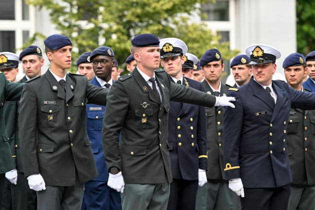 Prince Gabriel - Royal Military School Brussels, 27 08 2026 : Belgian Royals attend the graduation ceremony of the graduating officer cadets of the Royal Military School. The graduates of the 176th Polytechnic Class, the 162nd Social and Military Sciences Class, to which His Royal Highness Prince Gabriel belongs, and various classes of the Special Division, are honoured during the ceremony. Pix : Prince Gabriel . Credit : Peter De Smedt CC . Brussels Belgium  Copyright: xContentxCurationx PeterxDexSmedtx xCCx