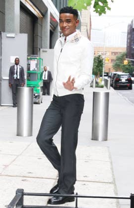 NEW YORK, NY- AUGUST 27: Owen Thiele seen at Good Morning America promoting the second season of Adults on August 27, 2026 in New York City. Copyright: xRWx