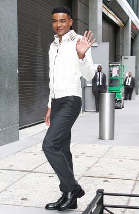 NEW YORK, NY- AUGUST 27: Owen Thiele seen at Good Morning America promoting the second season of Adults on August 27, 2026 in New York City. Copyright: xRWx