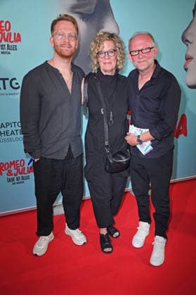 Dieter Falk mit Ehefrau Angelika Falk und Sohn Paul Falk bei der Musical-Premiere von ROMEO & JULIA - LIEBE IST ALLES im Capitol Theater in Düsseldorf am 27.08.2026