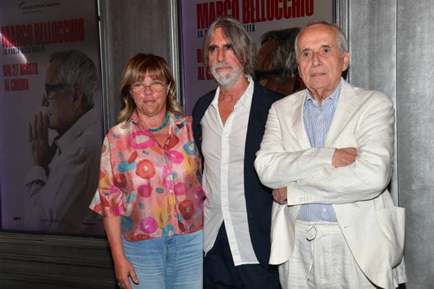 IPA87851948 - Rome, Cinema Quattro Fontane: Preview of the film Marco Bellocchio: The Door to Reality. Pictured: Fabio Lovino and Marco Bellocchio  Copyright: xVincenzoxLandix xVincenzoxLandix 87851948