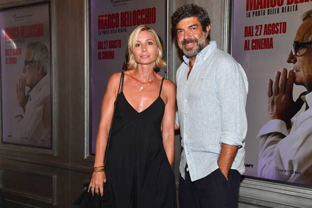 IPA87851980 - Rome, Cinema Quattro Fontane: Preview of the film Marco Bellocchio: The Door to Reality. Pictured: Anna Ferzetti and Pierfrancesco Favino  Copyright: xVincenzoxLandix xVincenzoxLandix 87851980