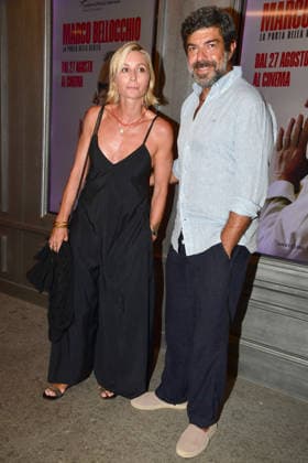 IPA87851981 - Rome, Cinema Quattro Fontane: Preview of the film Marco Bellocchio: The Door to Reality. Pictured: Anna Ferzetti and Pierfrancesco Favino  Copyright: xVincenzoxLandix xVincenzoxLandix 87851981