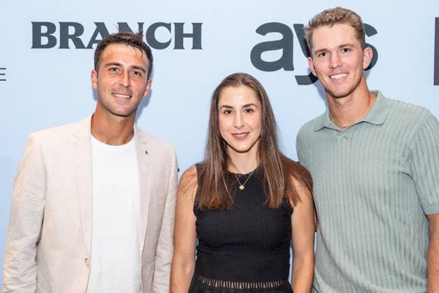 August 27, 2026, Bronx, New York, USA: Tomas Martin Etcheverry, Belinda Bencic and Martin Damm attend exhibition tournament of table tennis with Kazuyuki Yokoyama aka Kaz The Kazmanian Devil , elite big tennis players and guests during Game. Set. Spin event ahead of US Open Championship at Park Terrace Hotel in New York, NY on August 27, 2026. They were joined by Kazuyuki Yokoyama aka Kaz The Kazmanian Devil and Giovanni Mpetshi Perricard Bronx USA - ZUMAr339 20260827_znp_r339_015 Copyright: xLevxRadinx