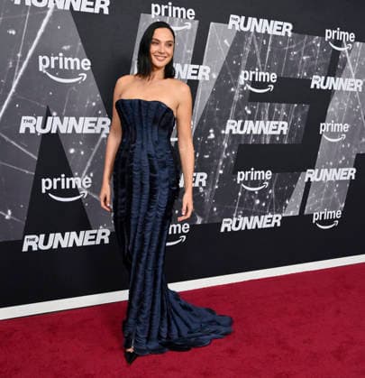 Cast member Gal Gadot attends the premiere of the motion picture thriller The Runner at the Harmony Gold Theater in Los Angeles on Thursday, August 27, 2026. Storyline: A high-powered attorney must race through London to save her abducted son while following cryptic commands from a mysterious caller.  LAP2026082707 JIMxRUYMEN