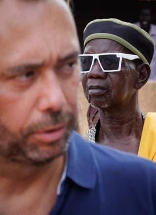 Belgian Foreign Minister Maxime Prevot pictured during a visit to the nutritional care centre of UNICEF in Kaya on the second day of a diplomatic mission of Belgian Foreign Minister in the Sahel region, in Ouagadougou, Burkina Faso.  BENOITxDOPPAGNE 184535171