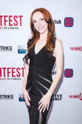 World Premiere Of Slay on Thursday 27 August 2026 Kyra Elise Gardner attends the media wall for the World Premiere Of Slay during Tubi Frightfest 2026 on Thursday 27 August 2026 at Odeon Luxe Leicester Square, London. ., Credit:Julie Edwards Avalon  Copyright: xJuliexEdwardsx xAvalonx 1128911782