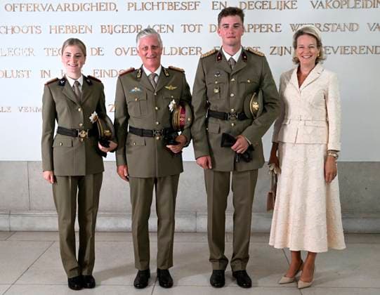 Graduation Ceremony for Final-Year Officer Cadets at the Royal Military Academy 2026 BRUSSELS, BELGIUM - AUGUST 27 : Graduation Ceremony for Final-Year Officer Cadets at the Royal Military Academy. King Philippe, Queen Mathilde, Princess Elisabeth attended the graduation ceremony for final-year officer cadets at the Royal Military Academy. Graduates from the 176th Polytechnic Class, the 162nd Class in Social and Military Sciences to which Prince Gabriel belongs, and various classes from the Special Division were honored during the ceremony on August 27, 2026 in Brussels, Belgium, 27 08 2026 Brussels Belgium  Copyright: xDidierxLebrunx