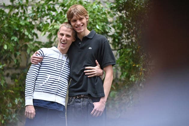 19th Angouleme French-Speaking Film Festival - Day 5 FC Valentin Campagne and Emmanuel Macchia attends Les Braves Photocall during Day Five of the 19th Angouleme French-Speaking Film Festival on August 28, 2026 in Angouleme, France. Photo by Franck Castel ABACAPRESS.COM Angouleme  Copyright: xCastelxFranck ABACAx