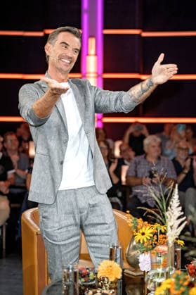 MDR - Riverboat. Moderator , Sänger und Schauspieler Florian Silbereisen anläßlich der Aufzeichnung der MDR - Talkshow Riverboat am 28.08.2026 in der Mediacity Leipzig. 20260828SFL0018