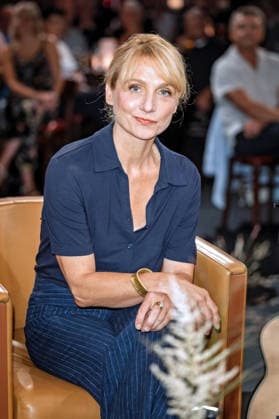 MDR - Riverboat. Schauspielerin Christina Große anläßlich der Aufzeichnung der MDR - Talkshow Riverboat am 28.08.2026 in der Mediacity Leipzig. 20260828SFL0026