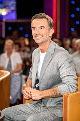 MDR - Riverboat. Moderator , Sänger und Schauspieler Florian Silbereisen anläßlich der Aufzeichnung der MDR - Talkshow Riverboat am 28.08.2026 in der Mediacity Leipzig. 20260828SFL0031