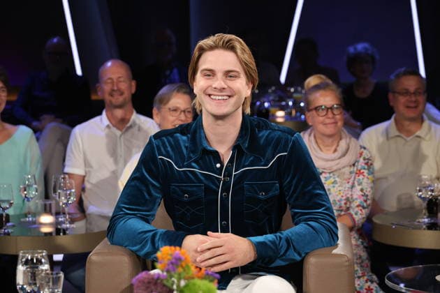 Vincent Gross, Sänger, zu Gast in der NDR Talk Show am 28.8.2026 im 3. Programm des NDR Fernsehen, Fototermin vor der Aufzeichnung am 3.7.2026 im Fernsehstudio Hamburg Lokstedt