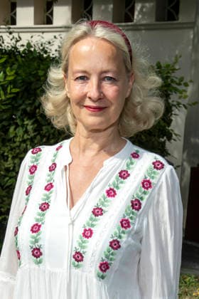 Irene Christ beim Fototermin zur Jahres PK vom Schlossparktheater am 26.08.2026 in Berlin Jahres PK von Dieter Hallervordens Schlosspark Theater in Berlin
