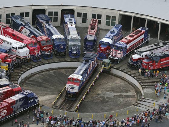 SPENCER, NC - AUGUST 28: View of the America 250 Locomotive Celebration at the North Carolina Transportation Museum in Spencer, North Carolin on August 28, 2026. Copyright: xmpi34x