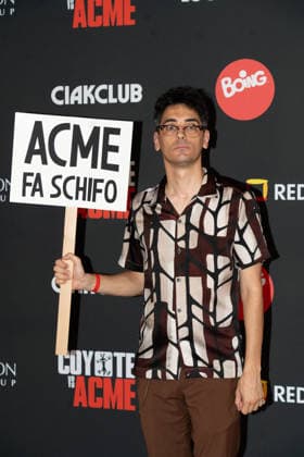 Valerio Lundini At Coyote Vs Acme Premiere - Rome Italian celebrity Valerio Lundini attends the red carpet premiere of the new film Coyote vs ACME in Rome, Italy on August 28, 2026. The film is based on Ian Frazier s 1990 New Yorker article of the same name, which in turn is based on the Wile E. Coyote character and the ACME Corporation from the Looney Tunes and Merrie Melodies cartoons. Photo by Andrea Bracaglia ABACAPRESS.COM Rome Italy Italy  Copyright: xBracagliaxAndrea ABACAx