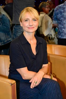 Christina Große bei der Aufzeichnung der MDR-Talkshow Riverboat im Studio 3 der Media City Leipzig. Leipzig, 28.08.2026