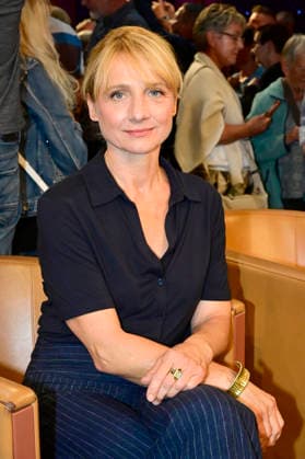 Christina Große bei der Aufzeichnung der MDR-Talkshow Riverboat im Studio 3 der Media City Leipzig. Leipzig, 28.08.2026