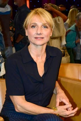 Christina Große bei der Aufzeichnung der MDR-Talkshow Riverboat im Studio 3 der Media City Leipzig. Leipzig, 28.08.2026