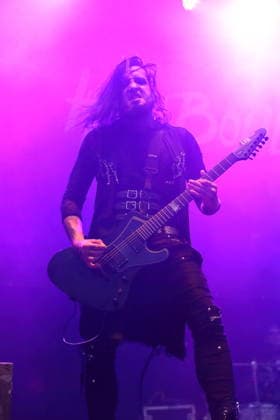 Vulture King von der Band Hell Boulevard als Support für Mono Inc. bei einem Open-Air-Konzert am Waschhaus in Potsdam, 28. August 2026. Hell Boulevard Konzert Potsdam