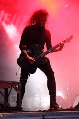 Vulture King von der Band Hell Boulevard als Support für Mono Inc. bei einem Open-Air-Konzert am Waschhaus in Potsdam, 28. August 2026. Hell Boulevard Konzert Potsdam
