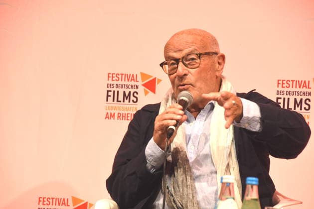 Filmgespraech Film Rückkehr nach Montauk . Volker Schlöndorff Filmvestival Ludwigshafen Ehrenpreistraeger Ludwigshafen 28.08.2026 am Rheinufer 22.Festival des Deutschen Films 2026 Foto Ludwigshafen
