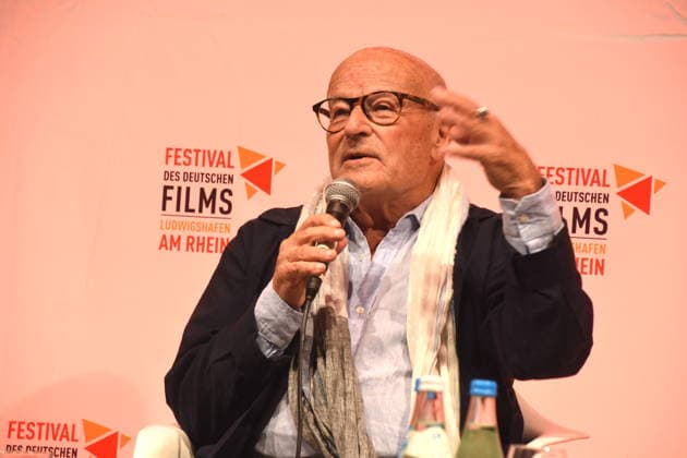 Filmgespraech Film Rückkehr nach Montauk . Volker Schlöndorff Filmvestival Ludwigshafen Ehrenpreistraeger Ludwigshafen 28.08.2026 am Rheinufer 22.Festival des Deutschen Films 2026 Foto Ludwigshafen