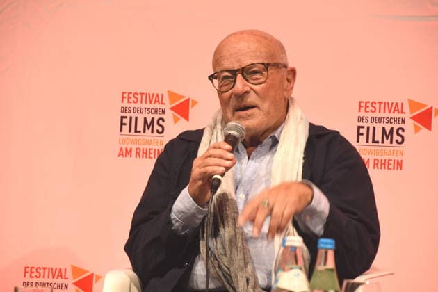 Filmgespraech Film Rückkehr nach Montauk . Volker Schlöndorff Filmvestival Ludwigshafen Ehrenpreistraeger Ludwigshafen 28.08.2026 am Rheinufer 22.Festival des Deutschen Films 2026 Foto Ludwigshafen
