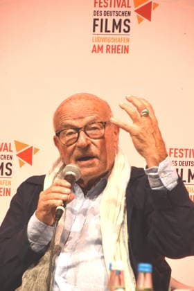 Filmgespraech Film Rückkehr nach Montauk . Volker Schlöndorff Regisseur Filmvestival Ludwigshafen Ehrenpreistraeger Ludwigshafen 28.08.2026 am Rheinufer 22.Festival des Deutschen Films 2026 Foto Ludwigshafen
