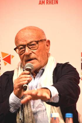 Filmgespraech Film Rückkehr nach Montauk . Volker Schlöndorff Regisseur Filmvestival Ludwigshafen Ehrenpreistraeger Ludwigshafen 28.08.2026 am Rheinufer 22.Festival des Deutschen Films 2026 Foto Ludwigshafen
