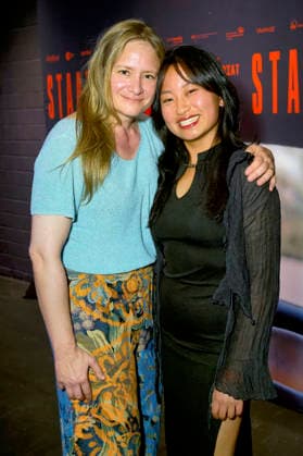 Julia Jentsch und Chen Emilie Yan bei der Premiere des Kinofilms Staatsschutz im Cinenova. Köln, 28.08.2026