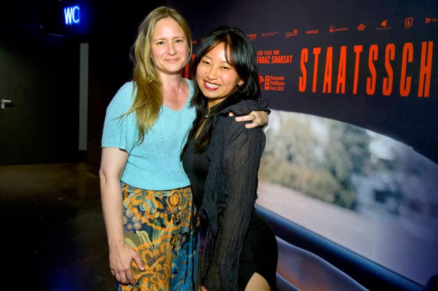Julia Jentsch und Chen Emilie Yan bei der Premiere des Kinofilms Staatsschutz im Cinenova. Köln, 28.08.2026