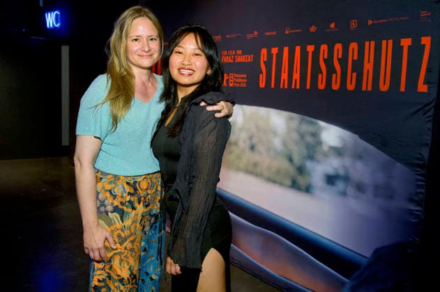 Julia Jentsch und Chen Emilie Yan bei der Premiere des Kinofilms Staatsschutz im Cinenova. Köln, 28.08.2026