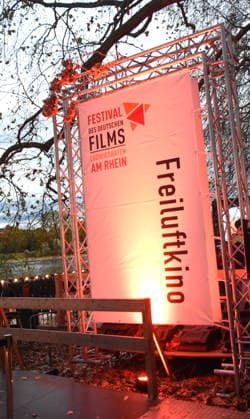 Freiluftkino Transparent Ludwigshafen 28.08.2026 am Rheinufer 22.Festival des Deutschen Films 2026 Foto Ludwigshafen