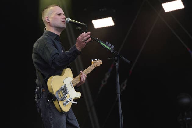 White Lies performs on stage at the Big Feastival Day 1 2026 held at the Alex James Farm Featuring: White Lies Where: Kingham, United Kingdom When: 28 Aug 2026 Credit: Alan West Cover Images EDITORIAL USE ONLY. NOT FOR USE BY NEWSPAPERS BASED IN THE UK. Copyright: xAlanxDxWestx coverimg55954502