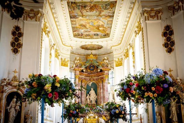 29-08-2026 Wedding of Countess Marie-Therese von Waldburg zu Zeil und Trauchburg with Prince Philipp von Oettingen-Wallerstein in the St. Verena Church in Bad Wurzach. Â  Copyright: xPPEx