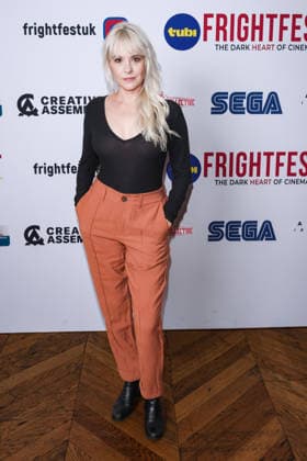 Uk Premiere Of Grind on Saturday 29 August 2026 Brea Grant attends the media wall for the Uk Premiere Of Grind during Tubi Frightfest 2026 on Saturday 29 August 2026 at Odeon Luxe Leicester Square, London. ., Credit:Julie Edwards Avalon  Copyright: xJuliexEdwardsx xAvalonx 1129150575