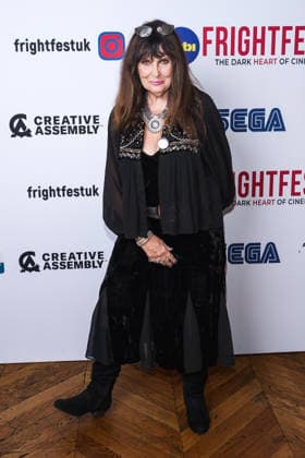 Hammer Legends on Saturday 29 August 2026 Caroline Munroe photographed at the media wall for the Hammer Legends during Tubi Frightfest 2026 on Saturday 29 August 2026 at Odeon Luxe Leicester Square, London. ., Credit:Julie Edwards Avalon  Copyright: xJuliexEdwardsx xAvalonx 1129163191
