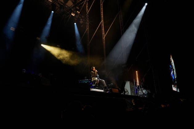 MEO KALORAMA 2026 Grace Jones performing at Palco Sagres on first day of MEO Kalorama, at Parque da Bela Vista, in Lisbon, Portugal, this Friday 28. (Photo: Bruno de Carvalho Brazil Photo Press) Lisboa Parque da Bela Vista Lisboa Portugal Copyright: xBrunoxdexCarvalhox