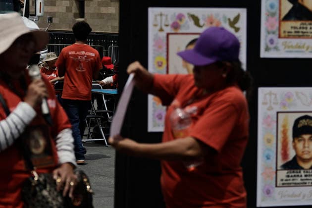 August 29, 2026, Mexico City, Cdmx, Mexico: A group of 140 relatives of victims of enforced disappearanceÃ¢â‚¬including parents, aunts and uncles, children, grandchildren, and grandparentsÃ¢â‚¬gathered to protest in Mexico CityÃ¢â‚¬â ¢s ZoÂ³calo, right next to the National Palace. Seventy of them traveled from Monterrey, Nuevo LeoÂ³n; they have been searching for family members abducted by the Zetas cartel during the administration of former President Felipe CalderoÂ³n. Others came from Guanajuato, Guerrero, YucatoÂ¡n, the State of Mexico, Mexico City, MichoacoÂ¡n, Morelos, Oaxaca, San Luis PotosoÂ­, and Tamaulipas. Ahead of the International Day of the Victims of Enforced Disappearance, and as part of activities organized by th - ZUMAp204 20260829_zip_p204_041 Copyright: xJosuexPerezx