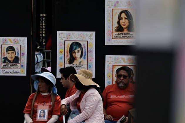 August 29, 2026, Mexico City, Cdmx, Mexico: A group of 140 relatives of victims of enforced disappearanceÃ¢â‚¬including parents, aunts and uncles, children, grandchildren, and grandparentsÃ¢â‚¬gathered to protest in Mexico CityÃ¢â‚¬â ¢s ZoÂ³calo, right next to the National Palace. Seventy of them traveled from Monterrey, Nuevo LeoÂ³n; they have been searching for family members abducted by the Zetas cartel during the administration of former President Felipe CalderoÂ³n. Others came from Guanajuato, Guerrero, YucatoÂ¡n, the State of Mexico, Mexico City, MichoacoÂ¡n, Morelos, Oaxaca, San Luis PotosoÂ­, and Tamaulipas. Ahead of the International Day of the Victims of Enforced Disappearance, and as part of activities organized by th - ZUMAp204 20260829_zip_p204_044 Copyright: xJosuexPerezx