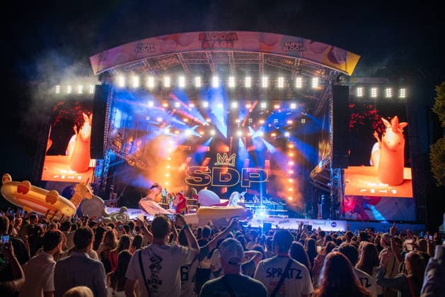 Die deutsche Band SDP bei ihrem Auftritt auf dem Superbloom Festival im Olympiapark in München am 29.08.2026. München Olympiapark Bayern Deutschland