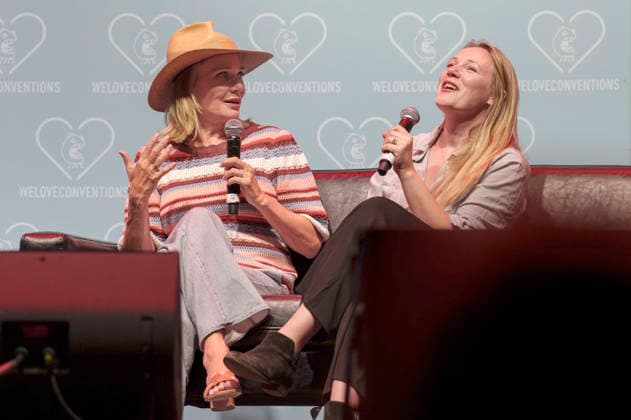 Laurie Holden und Emma Bell auf der German Walker Con 2026 in der Turbinenhalle. Oberhausen, 29.08.2026