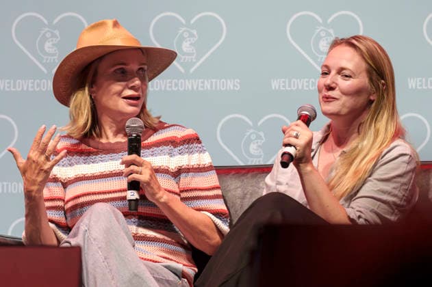Laurie Holden und Emma Bell auf der German Walker Con 2026 in der Turbinenhalle. Oberhausen, 29.08.2026
