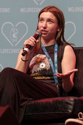 Katelyn Nacon auf der German Walker Con 2026 in der Turbinenhalle. Oberhausen, 29.08.2026