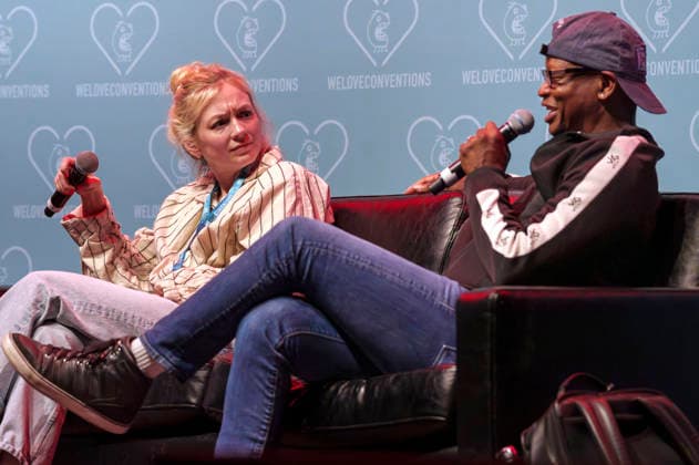 Emily Kinney und Lawrence Gilliard Jr. auf der German Walker Con 2026 in der Turbinenhalle. Oberhausen, 29.08.2026