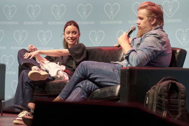 Christian Serratos und Josh McDermitt auf der German Walker Con 2026 in der Turbinenhalle. Oberhausen, 29.08.2026