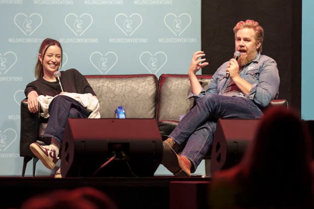 Christian Serratos und Josh McDermitt auf der German Walker Con 2026 in der Turbinenhalle. Oberhausen, 29.08.2026