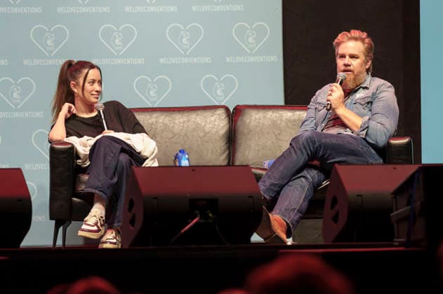 Christian Serratos und Josh McDermitt auf der German Walker Con 2026 in der Turbinenhalle. Oberhausen, 29.08.2026